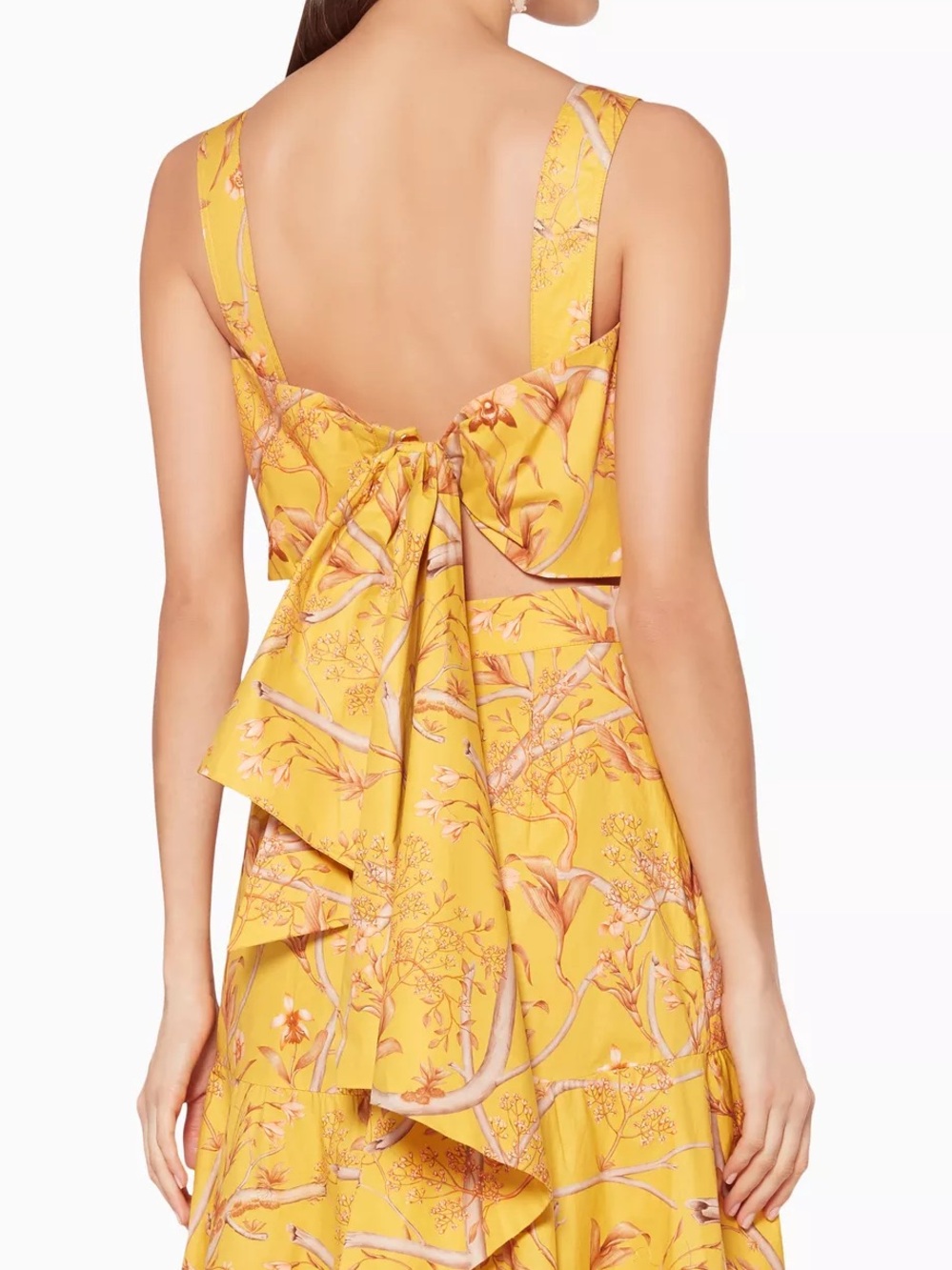 Johanna Ortiz Yellow Printed Romantic Travels Top | Size 0 - Picture 2 of 7